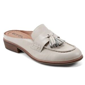 Earth Women's Everett Tassels Slip on Mule Loafers Size 11 Off White Minimalist